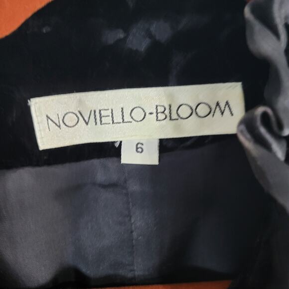 Noviello-Bloom floral velvet ruffle trim skirt set size 6 whimsigoth career USA - Picture 3 of 16